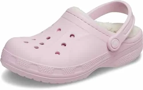 Crocs Unisex Ralen Lined Clogs Fuzzy Slippers, Ballerina PinkOatmeal, Men