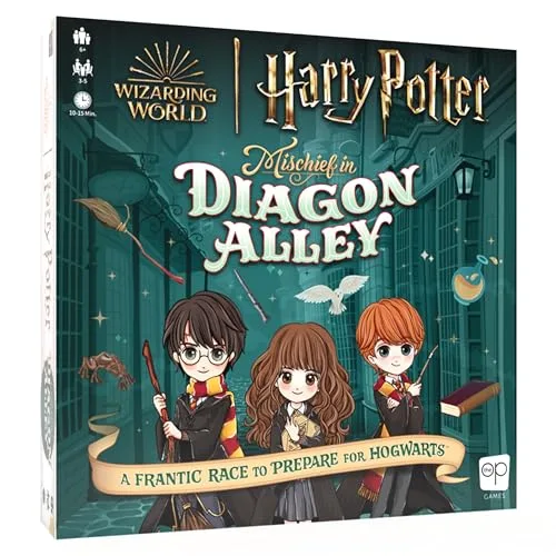 Harry Potter Mischief in Diagon Alley Quick Rolling Family Dice Game Artwork Inspired by Harry Potter Great Kids Game & Family Board Game Officially Licensed Harry Potter Game & Merchandise