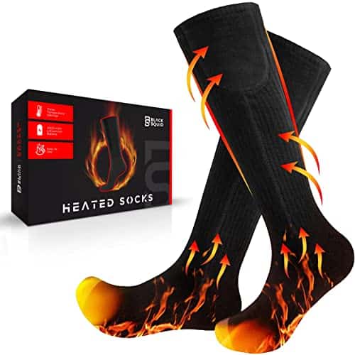 Upgraded mAh Rechargeable Heated Socks for Men Women Washable Electric Thermal Warming Socks for Hunting Winter Skiing Outdoors Fit Women Men (Shoe Size)