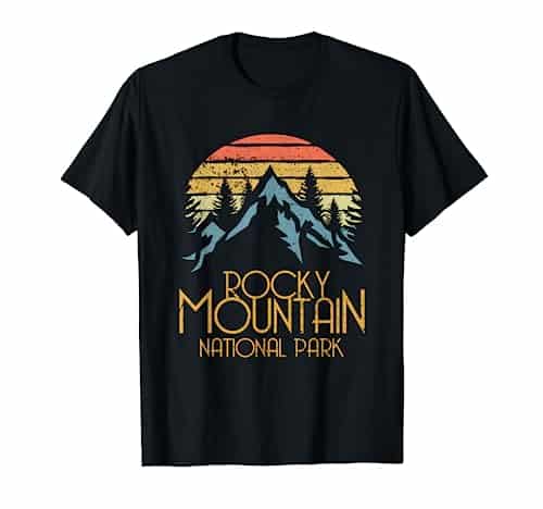 Vintage Rocky Mountains National Park Colorado Retro T Shirt
