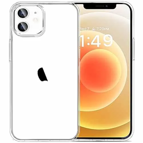 JJGoo Compatible with iPhone Case & Pro Case Clear Soft Transparent Shockproof Protective Slim Thin Bumper Phone Cover for and Pro inch