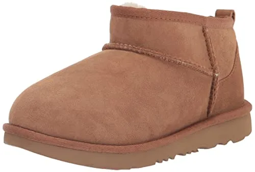 UGG Unisex Child Classic Ultra Mini Boot, Chestnut,