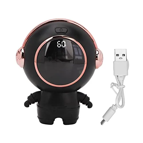 USB, Rechargeable Portable USB Heater Digital Fast Heating Electric for Winter (Black)