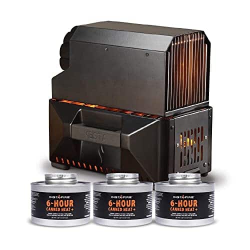 VESTA Self Powered Camping IndoorOutdoor Heater & Stove (Compact, Off Grid, Emergency)