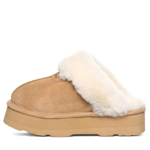 BEARPAW Women's Retro Loki Iced Coffee Solid Women's Slipper Women's Shoe Comfortable & Lightweight