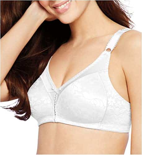 Bali Women's Double Support Spa Closure Wire Free Bra, White, C