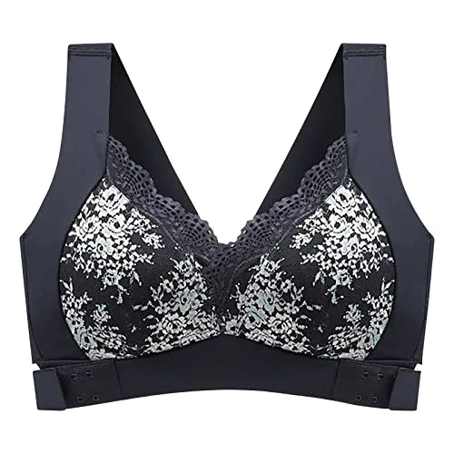 Customer Service Chat Online Now Womens Kendally Comfy Corset Bra Front Cross Side Buckle Lace Bras Wireless Push Up Lace Bras High Impact Sports Bras Maternity Activewear Black M