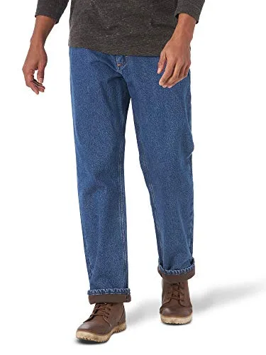 Wrangler Authentics Men's Fleece Lined Five Pocket Jean, Stonewash, X L