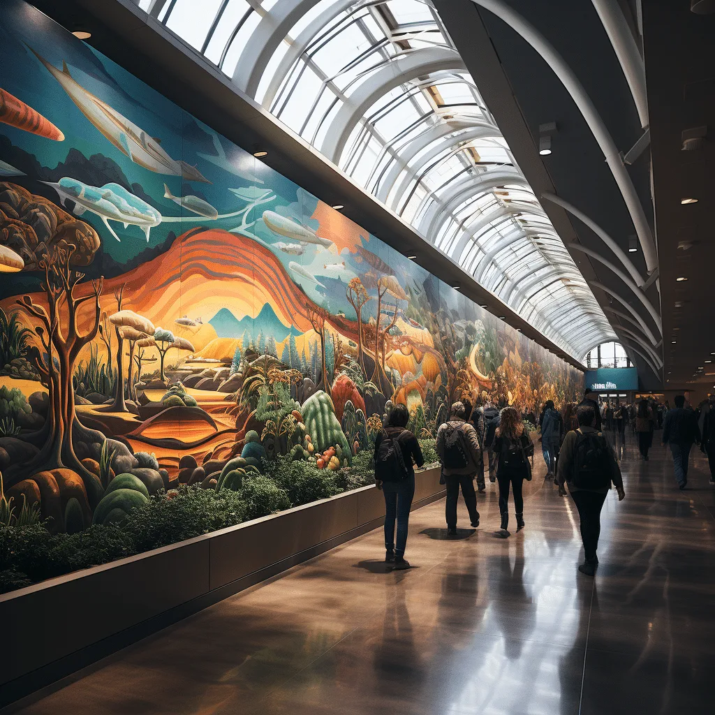 Murals in the Denver Airport