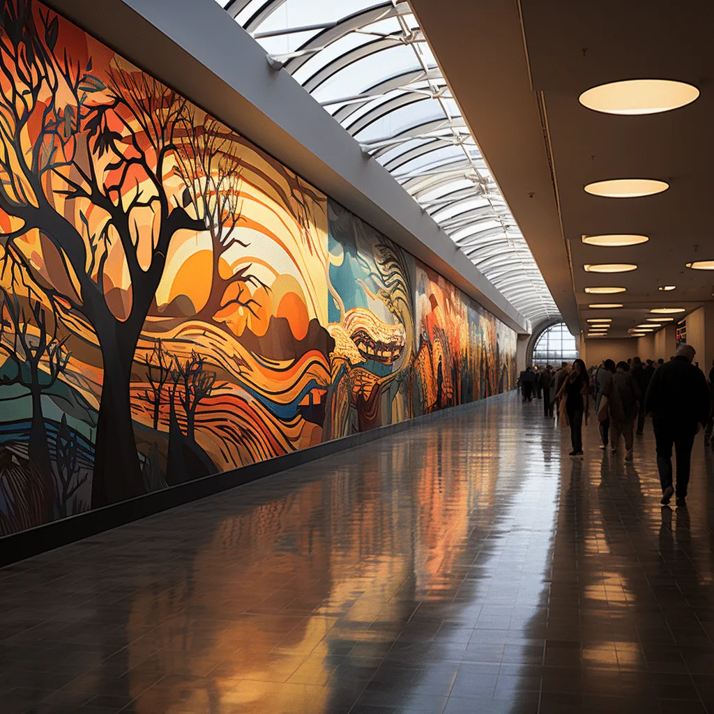Murals in the Denver Airports