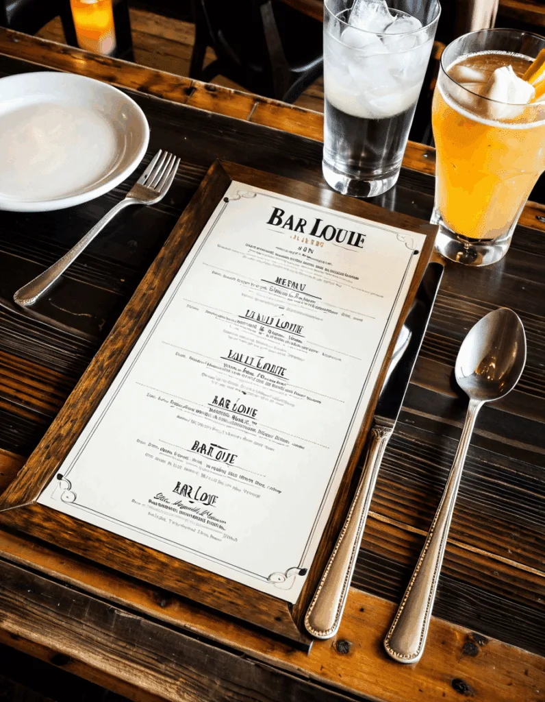 Bar Louie Menu